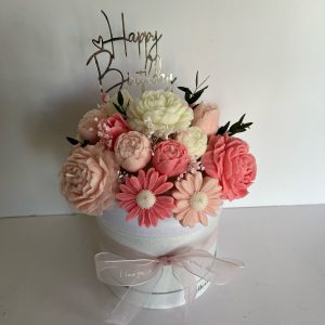 Mini pink flower box