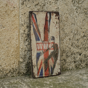 British art decorative license plate