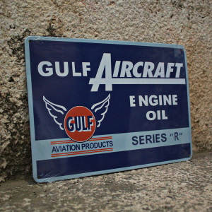 Gulf Aircraft Engine Oil decorative license plate