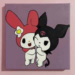Melody and kuromi painting